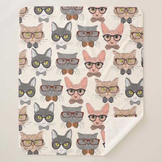 Couverture Sherpa Chats mignons (Devant)