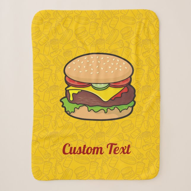 Couverture Sherpa Cheeseburger Sherpa Blanket (Devant)