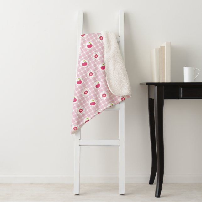 Couverture Sherpa Cherry Picnic Sherpa Blanket (En situation)