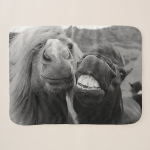 Couverture Sherpa Chevaux de sourire des images de Getty