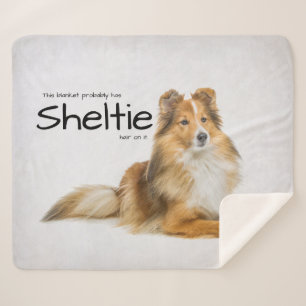 Couverture Sherpa Cheveux Sheltie