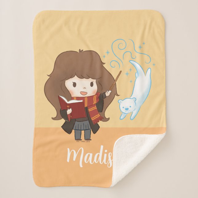 Couverture Sherpa Chibi Hermione Granger Patronus (Devant)