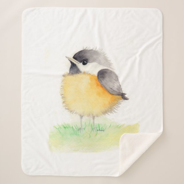 Couverture Sherpa Chickadee Sherpa Blanket (Devant)