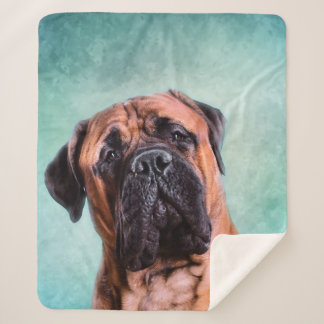 Couverture Sherpa Chien Bullmastiff