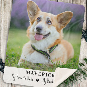 Couverture Sherpa Chien Favori Hello Hardest Goodbye Animal Photo