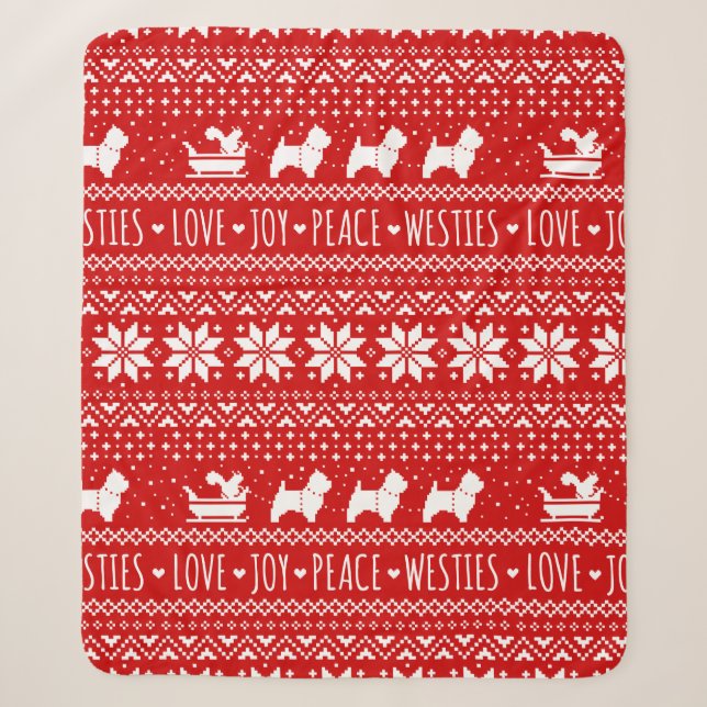 Couverture Sherpa Chiens de Noël des Westis de Noël des Terriers bla (Devant)