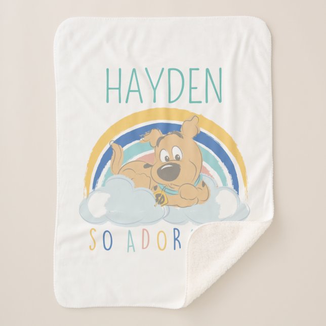 Couverture Sherpa Chiot Scooby-Doo "tellement adorable" (Devant)
