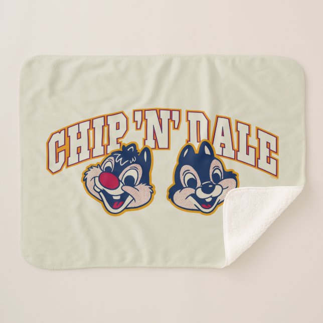 Couverture Sherpa Chip 'n' Dale Classic Grin (Devant (Horizontal))