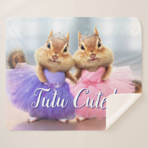Couverture Sherpa Chipmunk Ballerina Duo