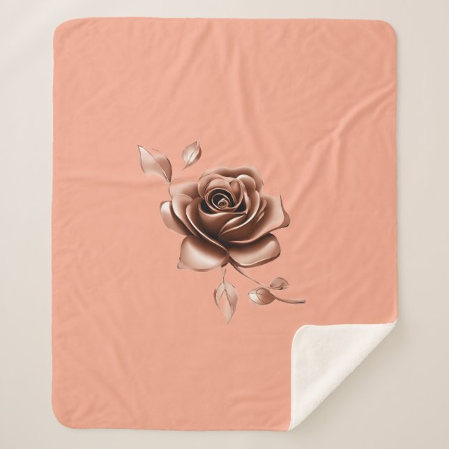 Couverture Sherpa Chocolate Rose Glaze (Devant)