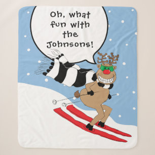 Couverture Sherpa Christmas Rudolph dit