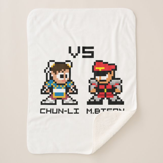 Couverture Sherpa Chun-Li 8 bits VS M.Bison (Devant)