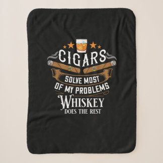 Couverture Sherpa Cigars Solve Most Of My Problems Whiskey