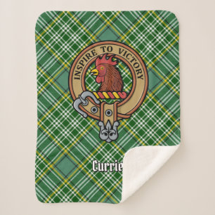 Couverture Sherpa Cimier de coq Clan Currie sur Tartan