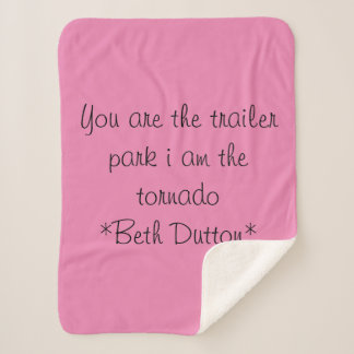 Couverture Sherpa citation de beth dutton