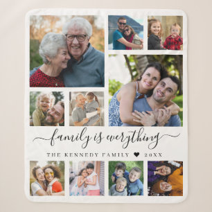 Couverture Sherpa Citation de collection de 10 photos moderne Nom de
