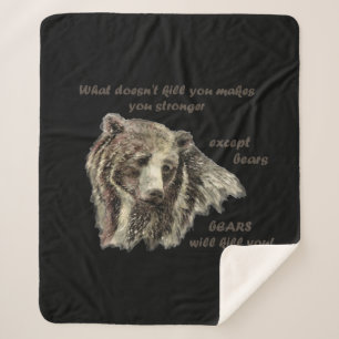 Couverture Sherpa Citation De Motivation Amusante Les ours Vous Tuen
