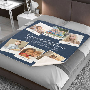 Couverture Sherpa Citation de petits enfants 6 Photo Collage de la M