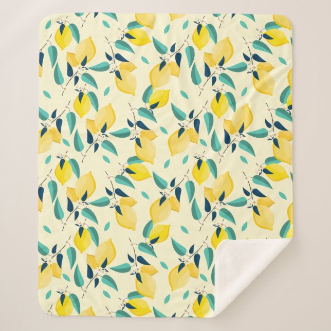 Couverture Sherpa Citron (Devant)