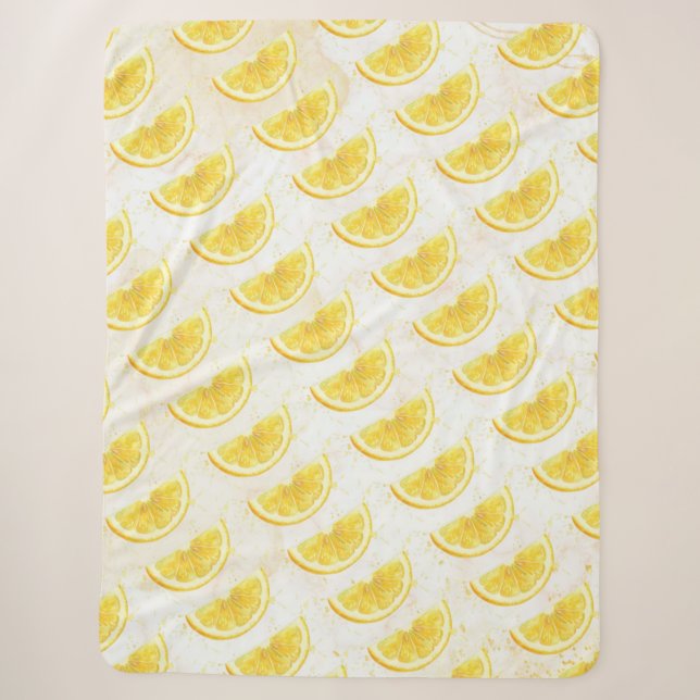 Couverture Sherpa Citron (Devant)