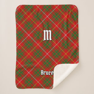 Couverture Sherpa Clan Bruce Tartan