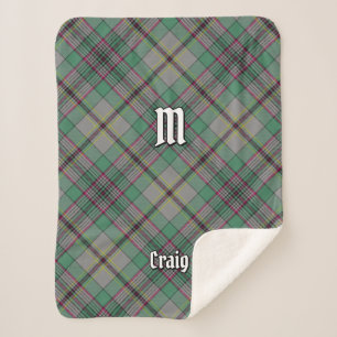 Couverture Sherpa Clan Craig Tartan Sherpa Blanket