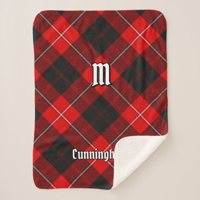 Couverture Sherpa Clan Cunningham Tartan (Devant)