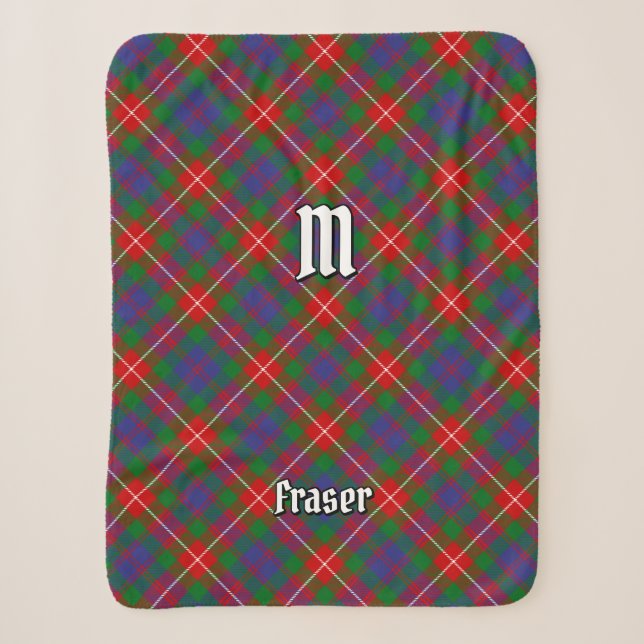 Couverture Sherpa Clan Fraser de Lovat Tartan (Devant)