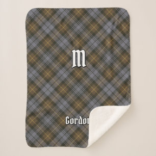 Couverture Sherpa Clan Gordon Tartan Patiné Sherpa Blanket