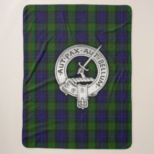 Couverture Sherpa Clan Gunn Crest & Tartan