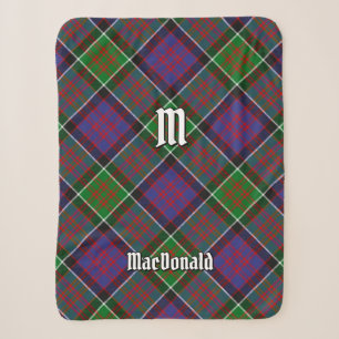 Couverture Sherpa Clan MacDonald de Clanranald Tartan Sherpa Blanket