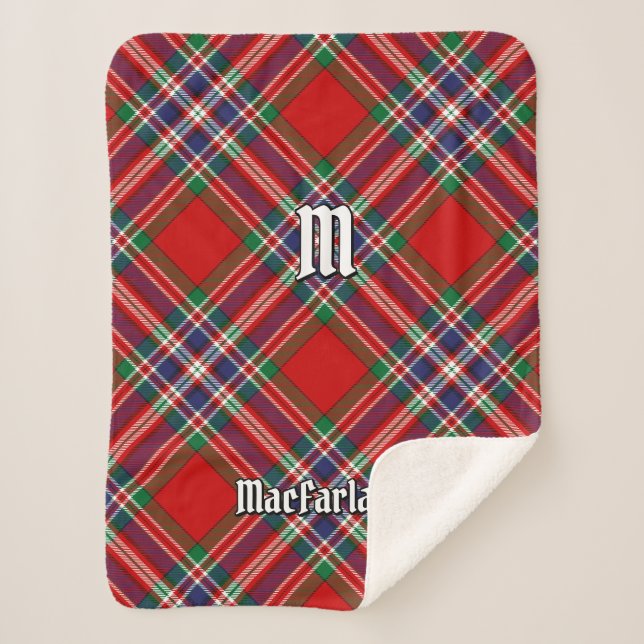 Couverture Sherpa Clan MacFarlane Red Tartan (Devant)