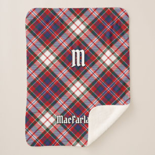 Couverture Sherpa Clan MacFarlane robe Tartan