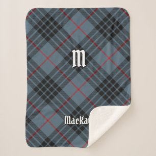 Couverture Sherpa Clan MacKay Blue Tartan