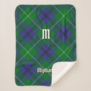 Couverture Sherpa Clan Oliphant Tartan Sherpa Blanket