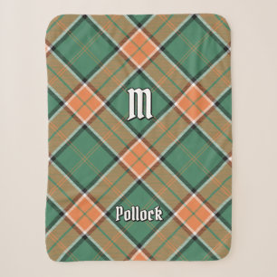 Couverture Sherpa Clan Pollock Tartan Sherpa Blanket