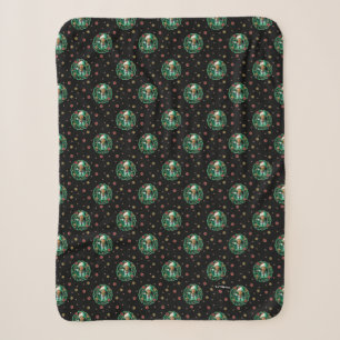 Couverture Sherpa Clark Griswold Motif de la couronne de Noël