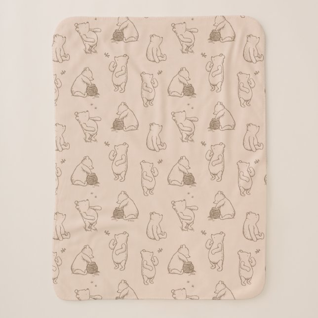 Couverture Sherpa Classic Winnie le Motif Pooh (Devant)