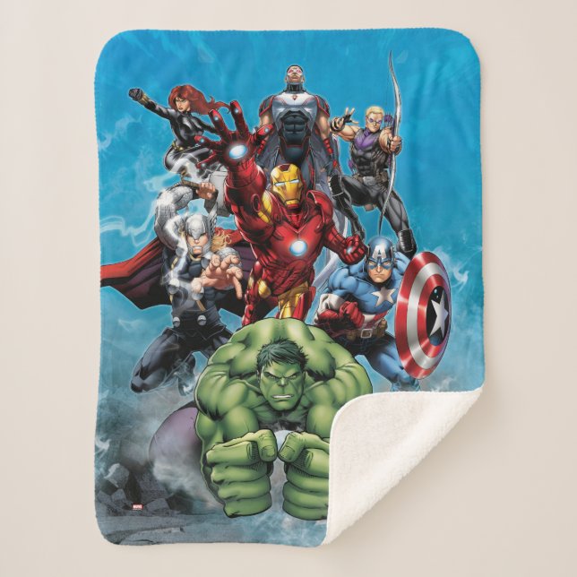 Couverture Sherpa Classique Avengers | Hulk Leading Avengers (Devant)