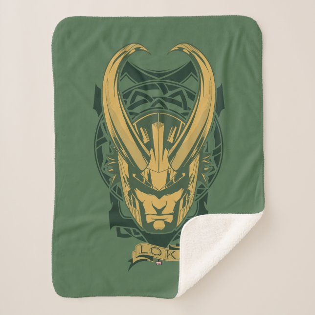 Couverture Sherpa Classique Avengers | Norse Loki Graphic (Devant)