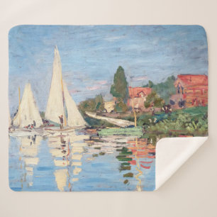Couverture Sherpa Claude Monet - Regattas à Argenteuil