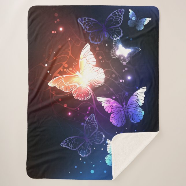 Couverture Sherpa Clowing Night Butterflies (Devant)