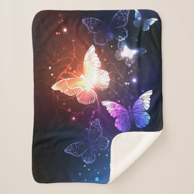 Couverture Sherpa Clowing Night Butterflies (Devant)
