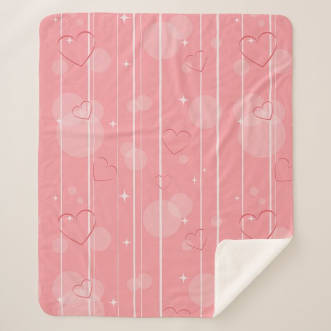 Couverture Sherpa Coeurs (Devant)