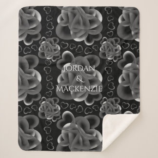 Couverture Sherpa Coeurs beaucoup Motif