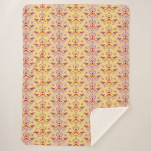 Couverture Sherpa Coeurs Et Coeurs De Colibris