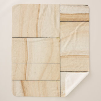 Couverture Sherpa Collage Brown en céramique