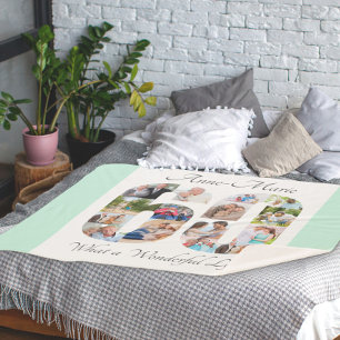 Couverture Sherpa Collage photo n° 60 Forme Mint 60e anniversaire