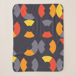Couverture Sherpa Coloré, cool, tendance, moderne, art circulaire ur