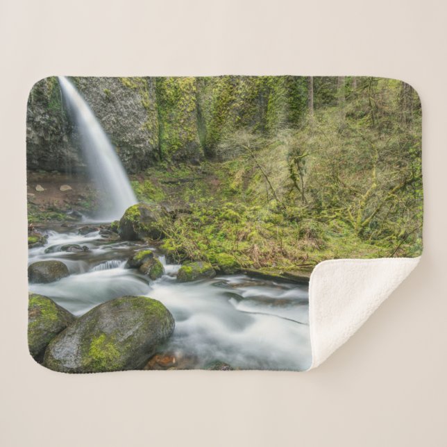 Couverture Sherpa Columbia River Gorge, Ponytail Falls (Devant (Horizontal))